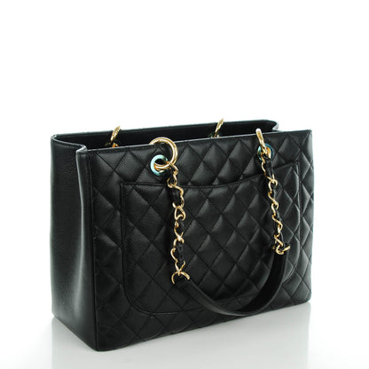 Chanel Caviar Quilted Grand Shopping Tote GST Black 3 of 7