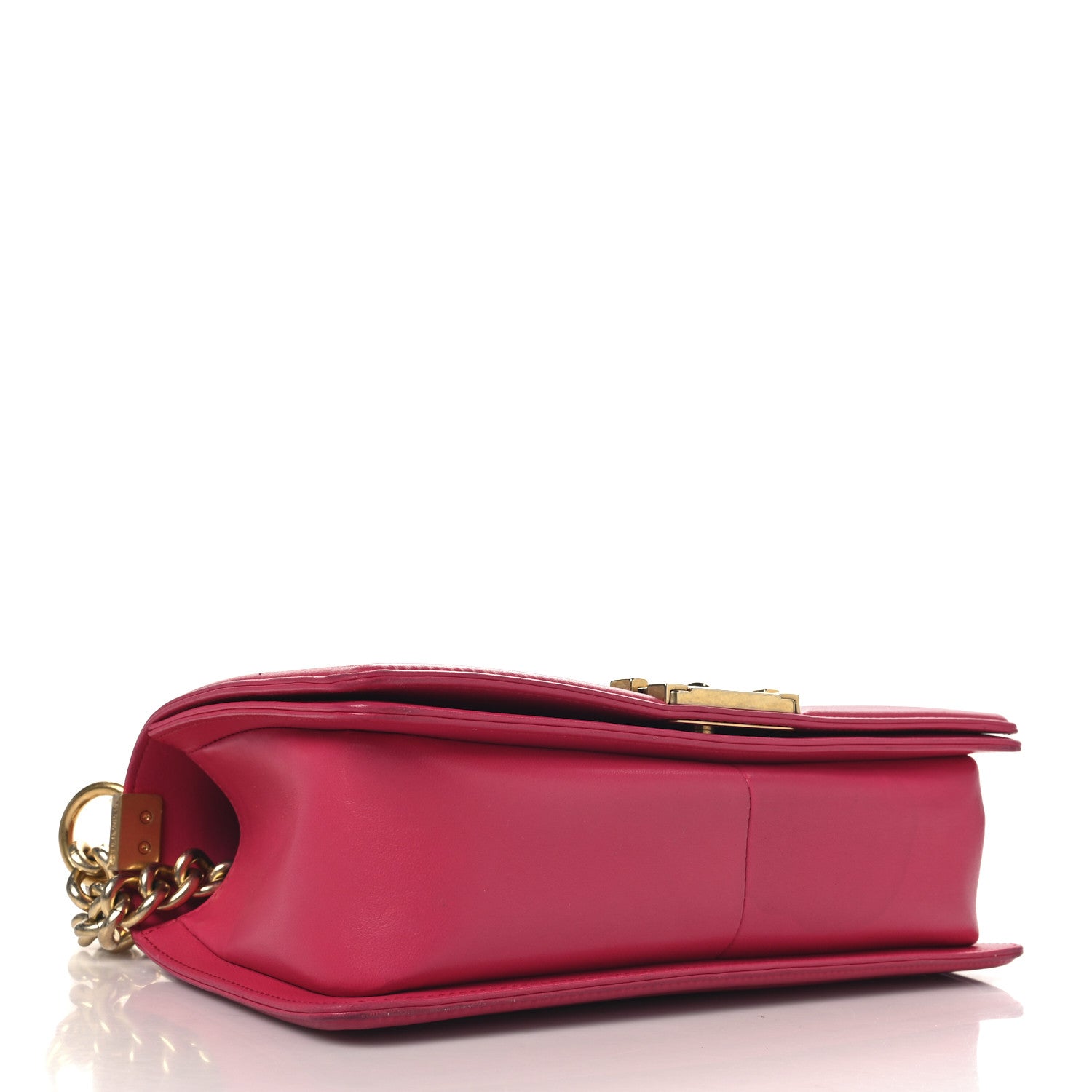 Chanel Lambskin Quilted Medium Boy Flap Fuchsia 4 of 10