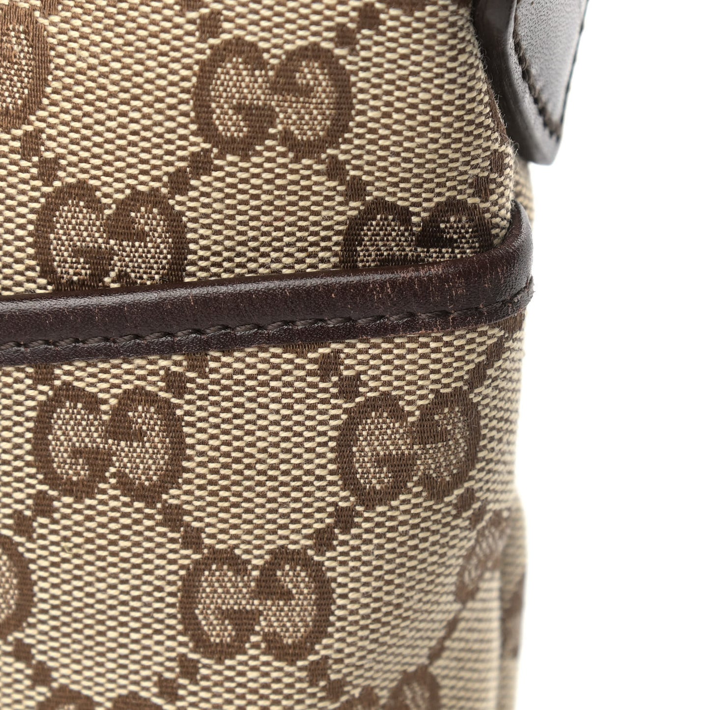 Monogram Calfskin Perforated Medium Flat Messenger Bag Dark Brown
