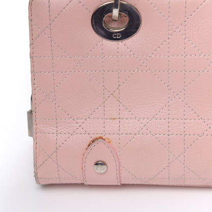 Christian Dior Calfskin Cannage Stitched East West Lady Dior Rose Clair 15 of 21