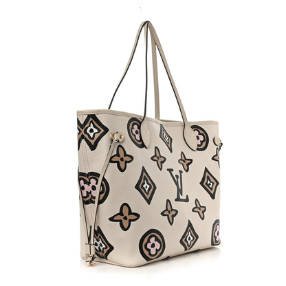 Louis Vuitton Monogram Giant Wild at Heart Neverfull MM Creme 4 of 11