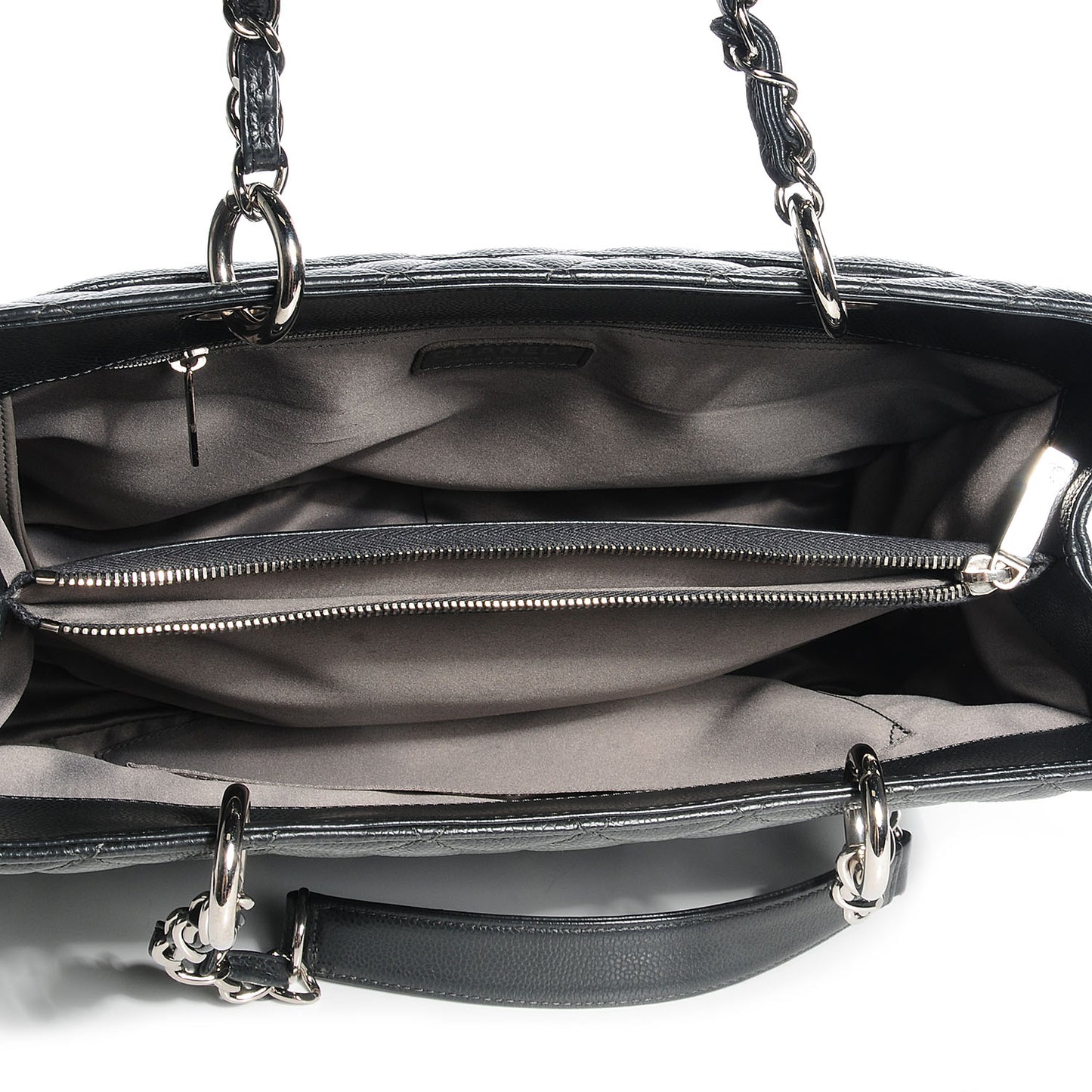 Caviar Grand Shopping Tote GST Dark Grey