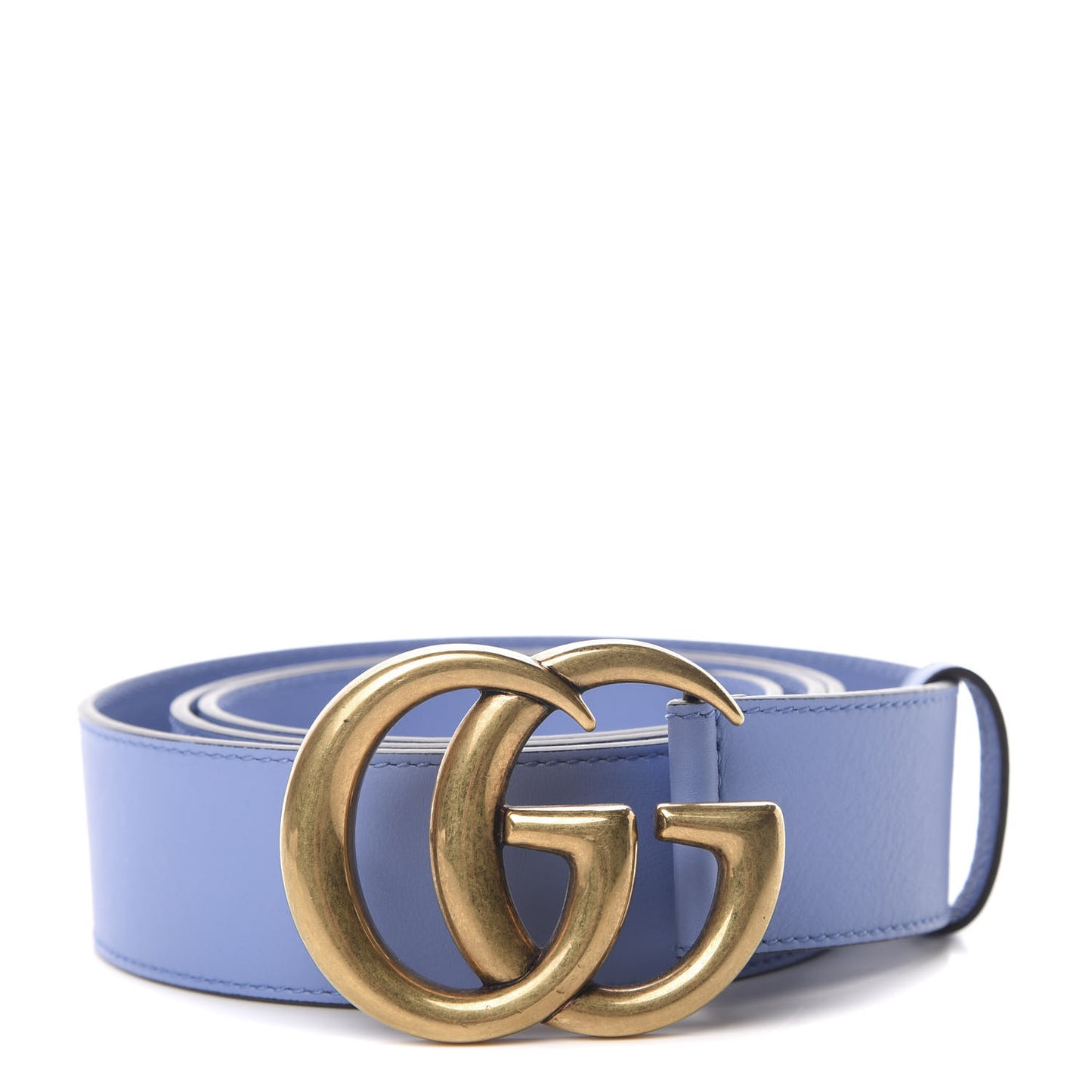 Calfskin Double G 40mm Belt 105 42 Clear Sky Blue