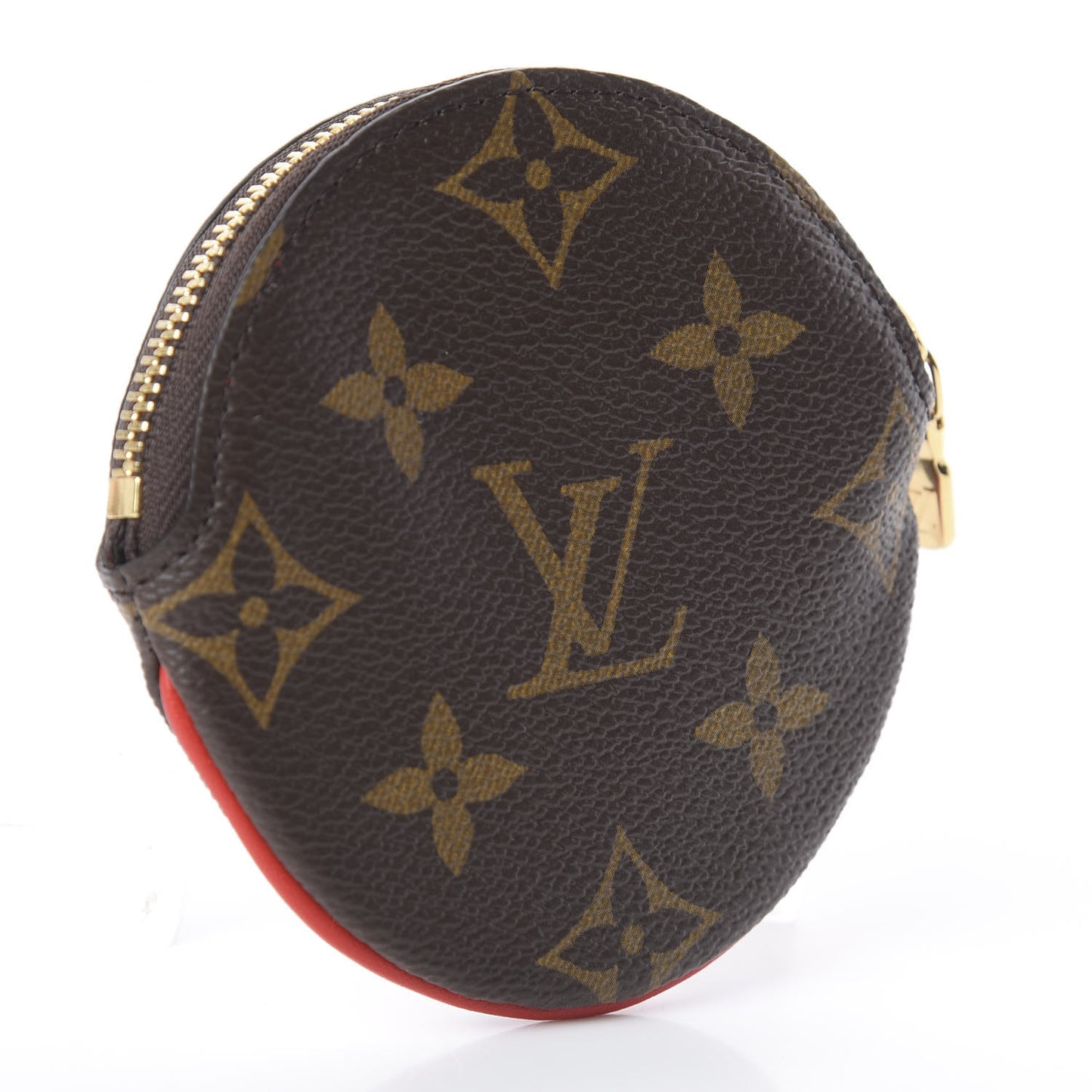 Monogram 2020 Christmas Animation Bumper Cars Round Coin Purse Coquelicot