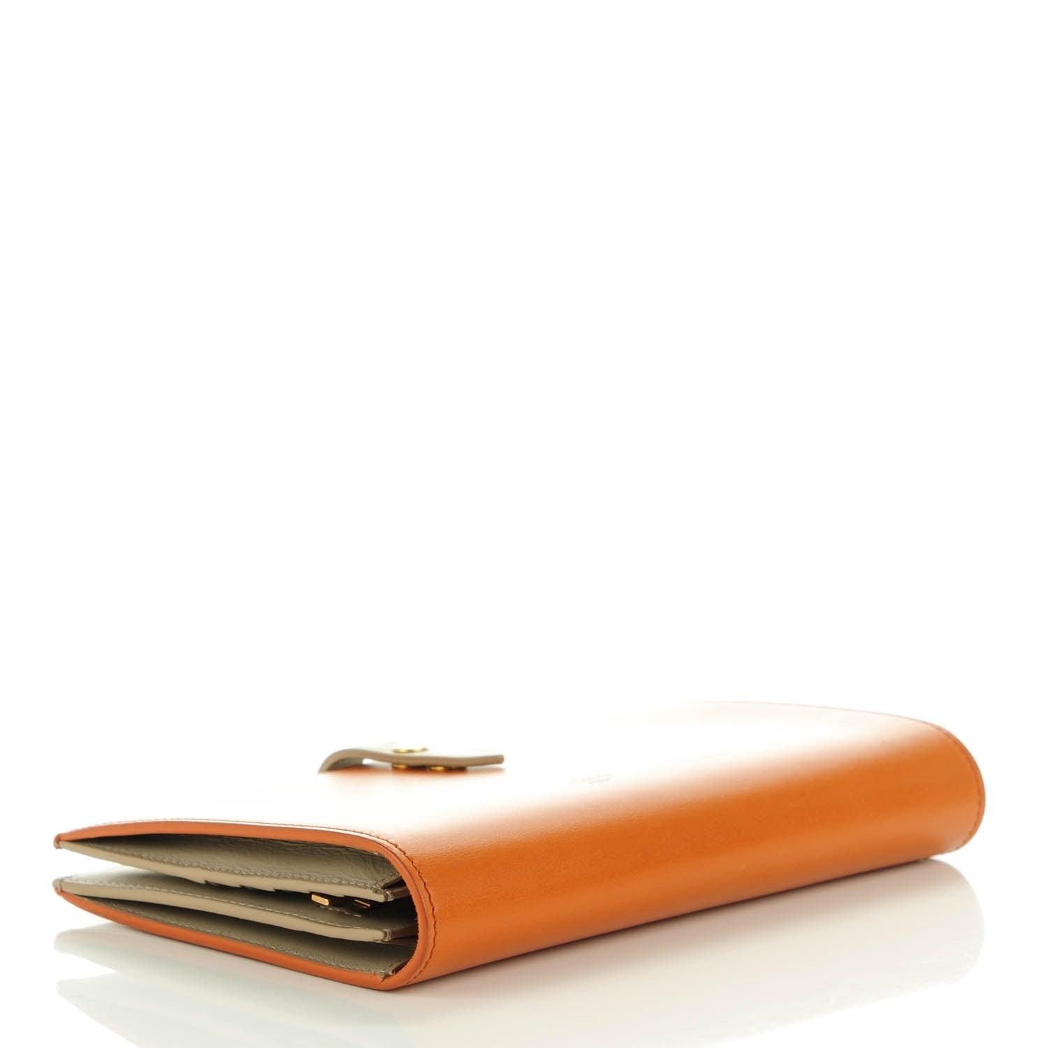 Celine Shiny Calfskin Palmelato Large Multifunction Strap Wallet Tawny 5 of 9