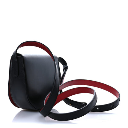 Salvatore Ferragamo Calfskin Gancio City Saddle Bag Black 2 of 8