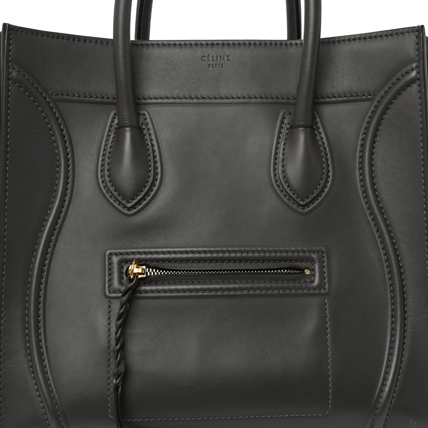 Smooth Calfskin Medium Phantom Luggage Grey