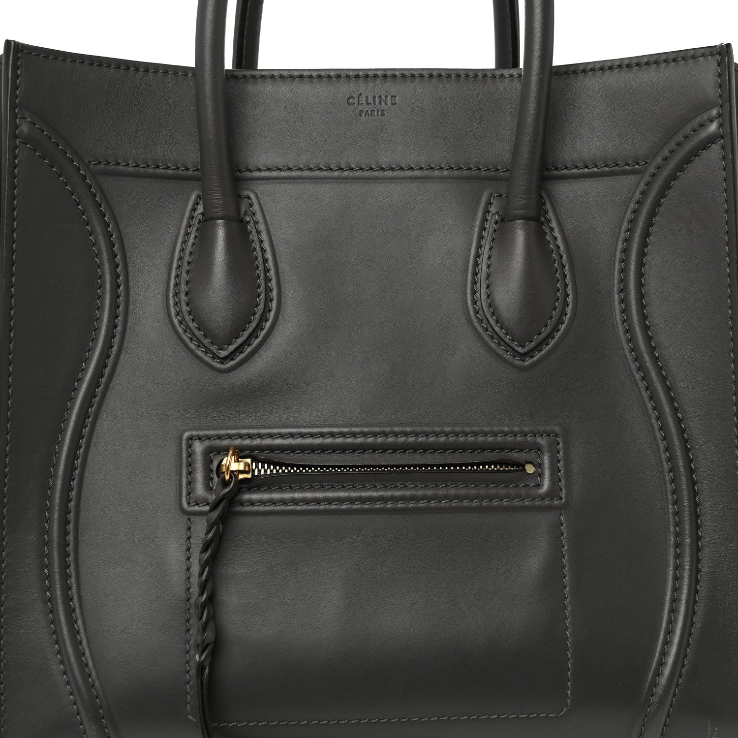 Celine Smooth Calfskin Medium Phantom Luggage Grey 8 of 11