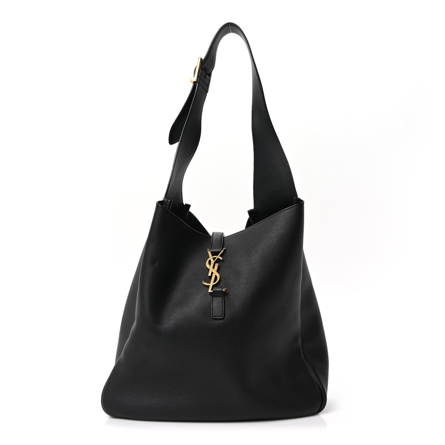Smooth Calfskin Large Le 5 A 7 Soft Hobo Black