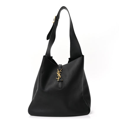 Saint Laurent Smooth Calfskin Large Le 5 A 7 Soft Hobo Black 1 of 10