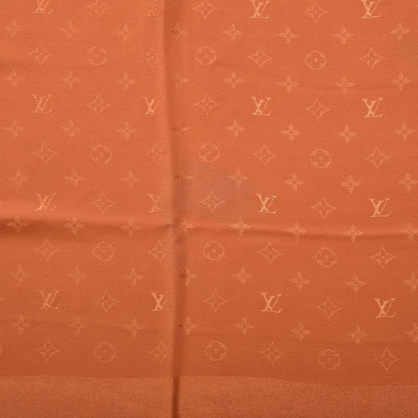 Silk Monogram Monaco Scarf Orange