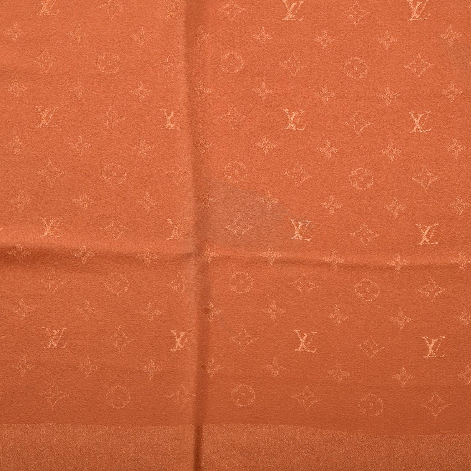 Louis Vuitton Silk Monogram Monaco Scarf Orange 5 of 7