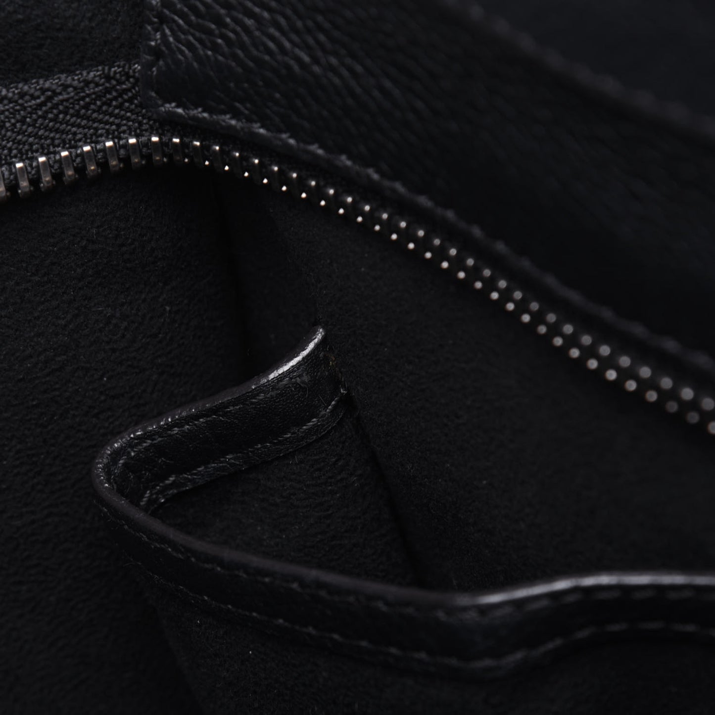 Drummed Calfskin Micro Luggage Black