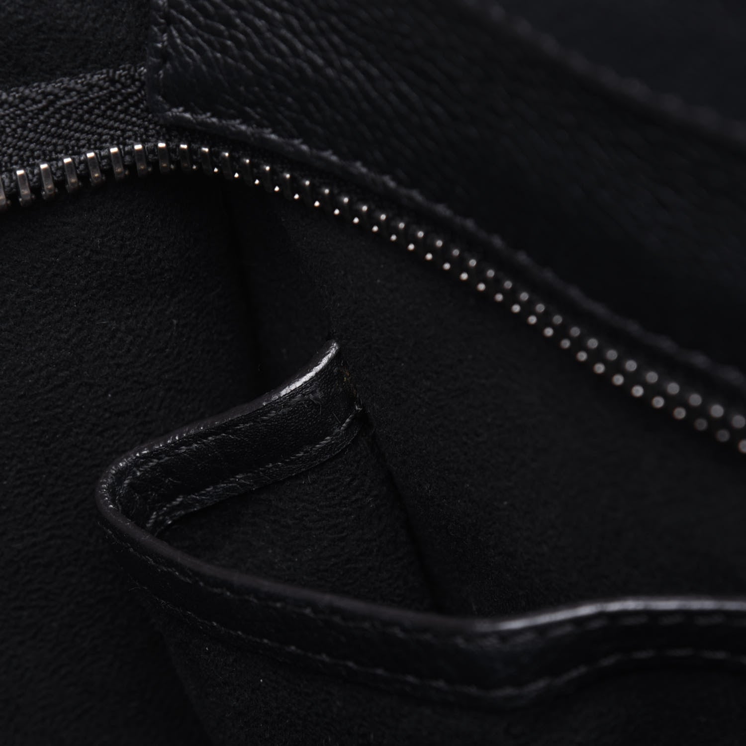 Celine Drummed Calfskin Micro Luggage Black 10 of 26