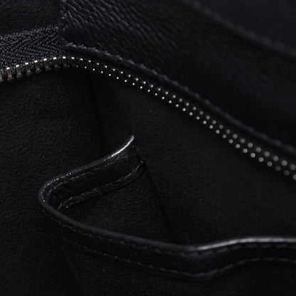 Celine Drummed Calfskin Micro Luggage Black 10 of 26