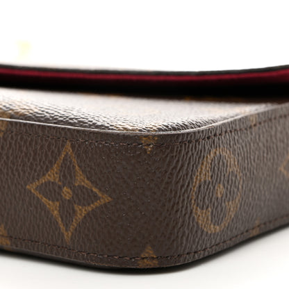 Louis Vuitton LOUIS VUITTON Monogram Pochette Felicie Chain Wallet Fuchsia 11 of 11