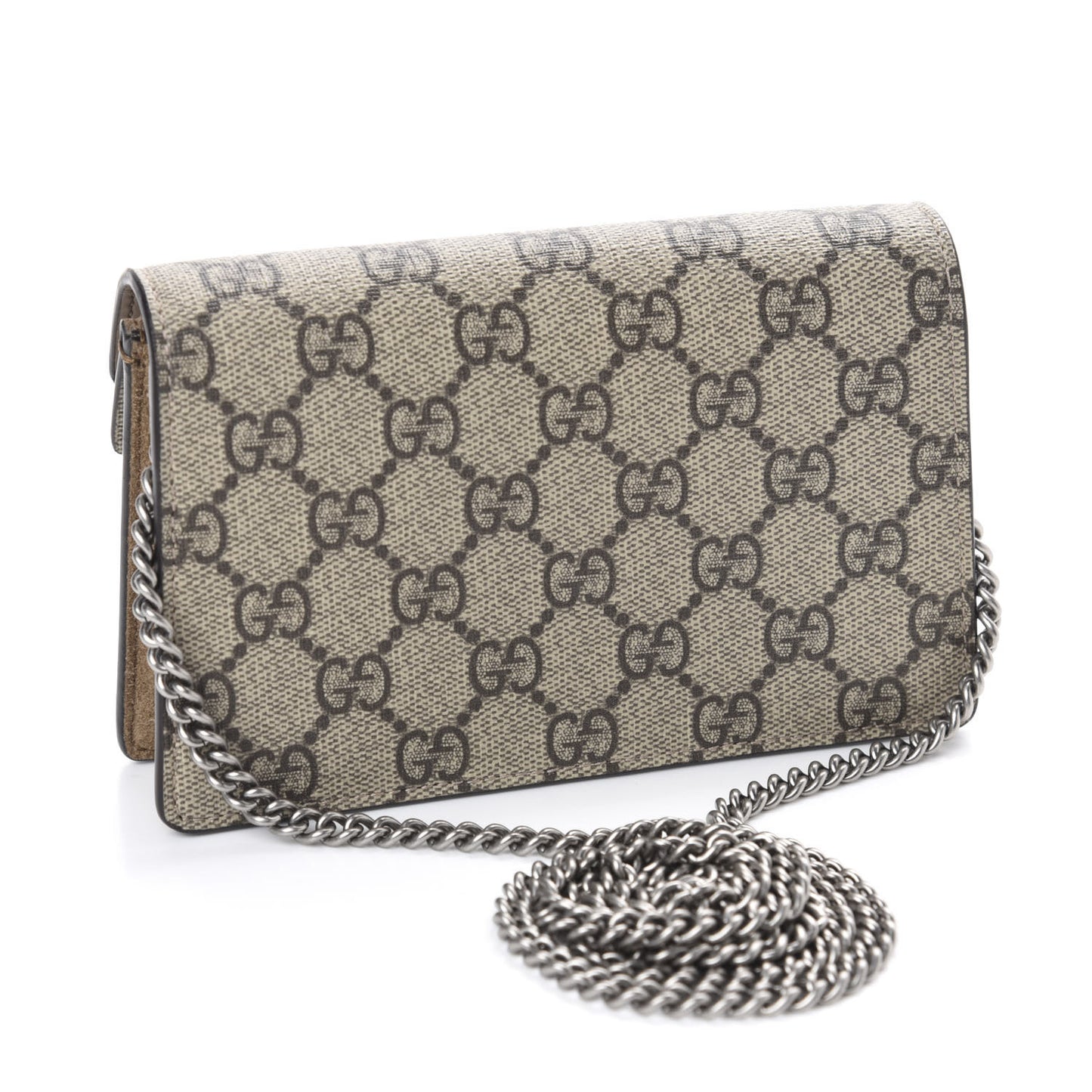 GG Supreme Monogram Super Mini Dionysus Shoulder Bag Taupe