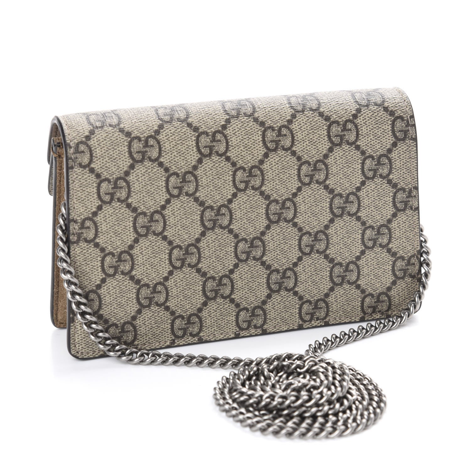 Gucci GG Supreme Monogram Super Mini Dionysus Shoulder Bag Taupe 3 of 10