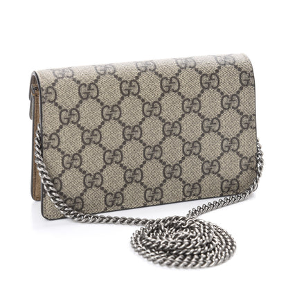 Gucci GG Supreme Monogram Super Mini Dionysus Shoulder Bag Taupe 3 of 10