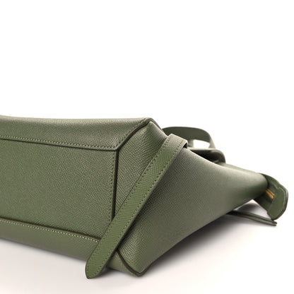 Celine Grained Calfskin Micro Belt Bag Army Green 9 of 10
