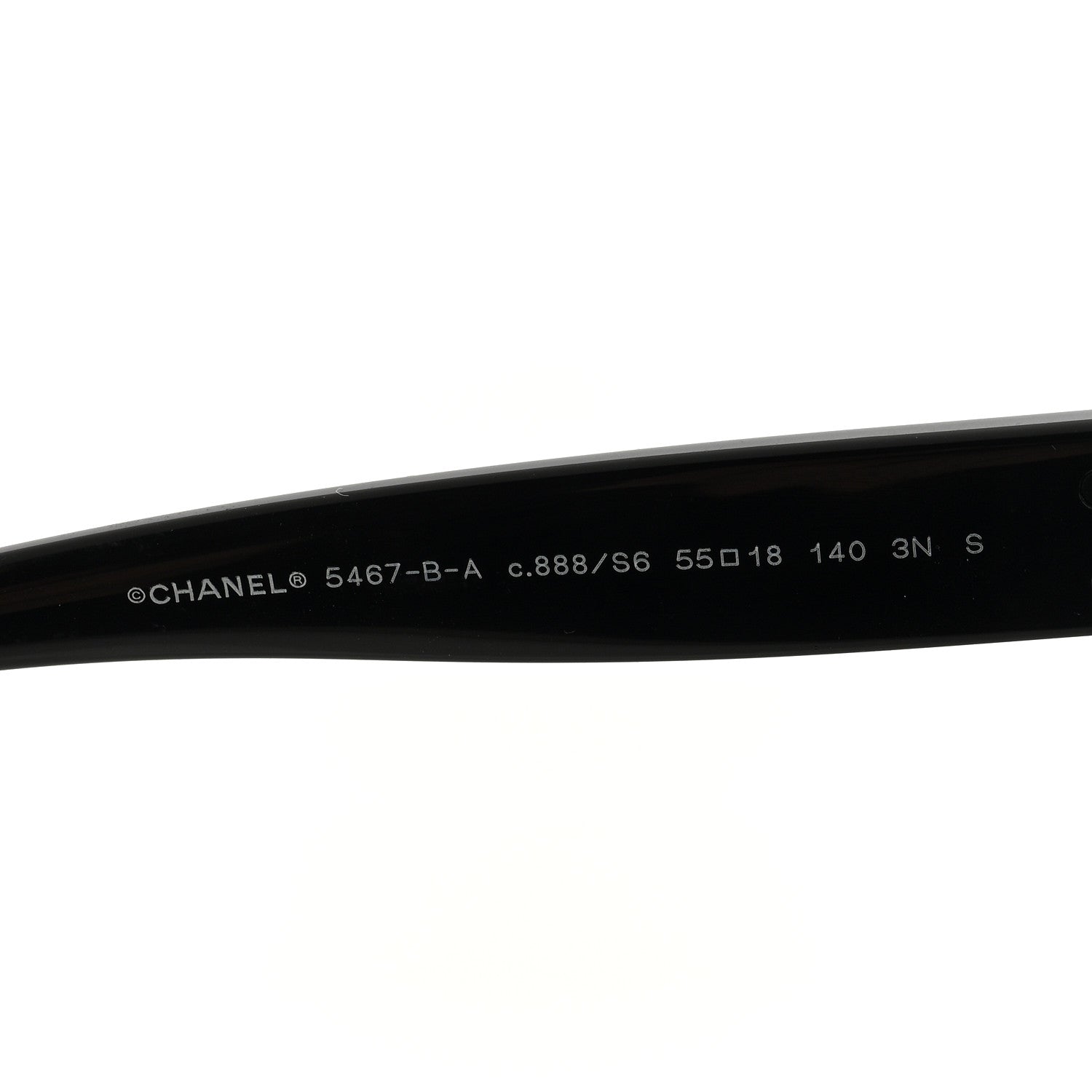 Chanel Acetate Strass Pilot Sunglasses 5467-B-A Black 6 of 8