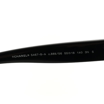 Chanel Acetate Strass Pilot Sunglasses 5467-B-A Black 6 of 8