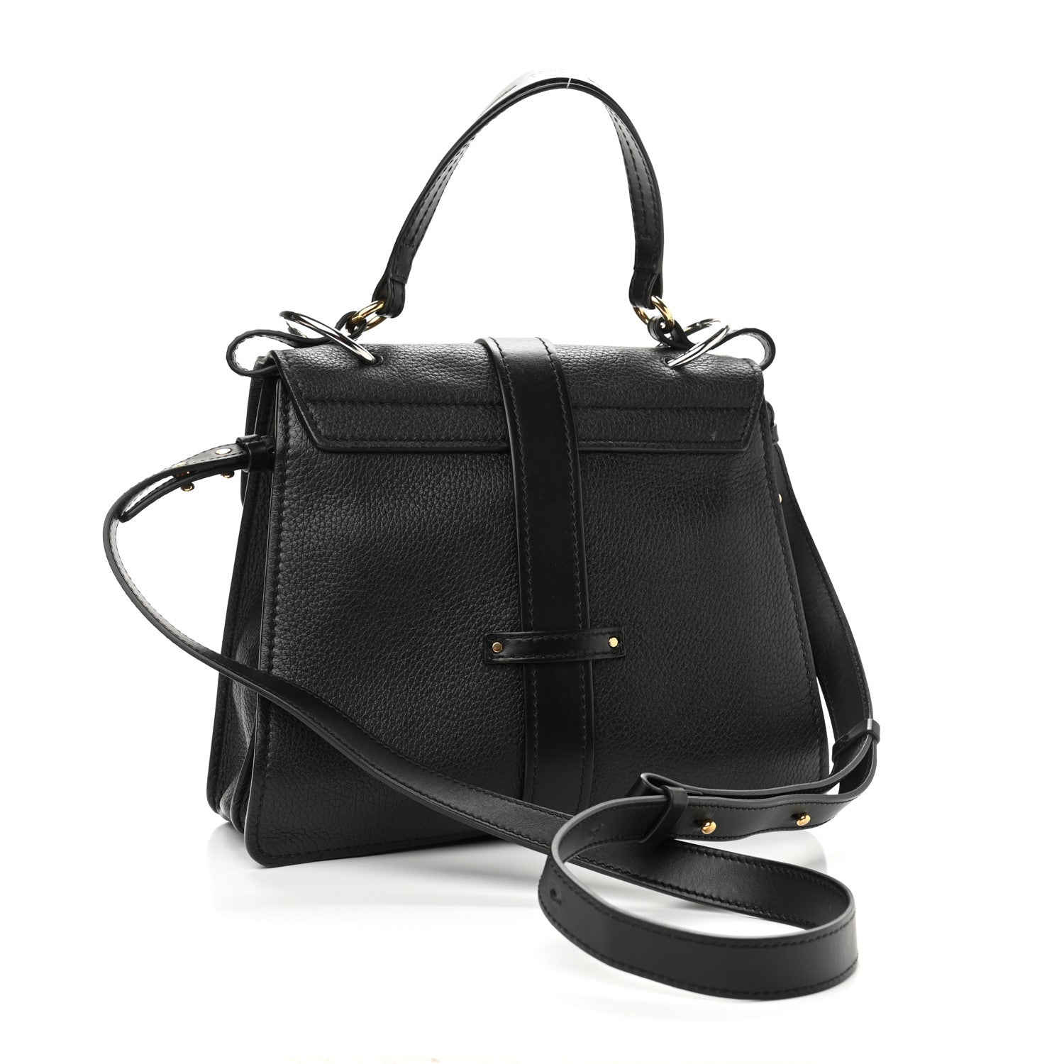 Chloe Grained Calfskin Medium Aby Day Shoulder Bag Black 3 of 10