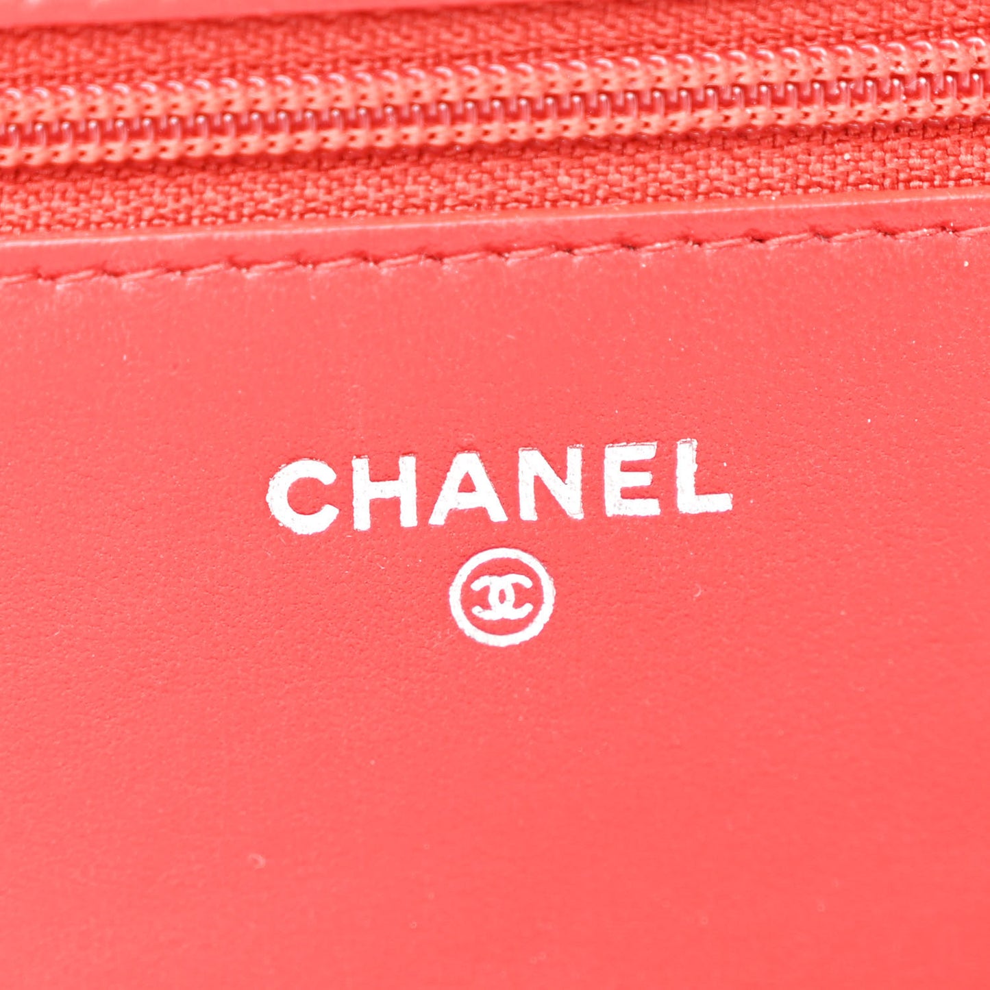Lambskin Quilted Boy Wallet On Chain WOC Red