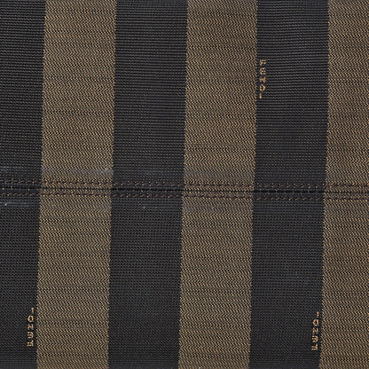 Fendi Pequin Cuoio Vegetale Large Hobo Tobacco Black Cuoio 11 of 18