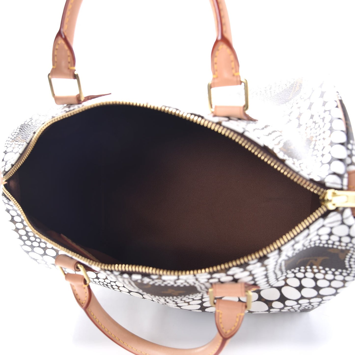 Monogram Kusama Town Speedy 30 White