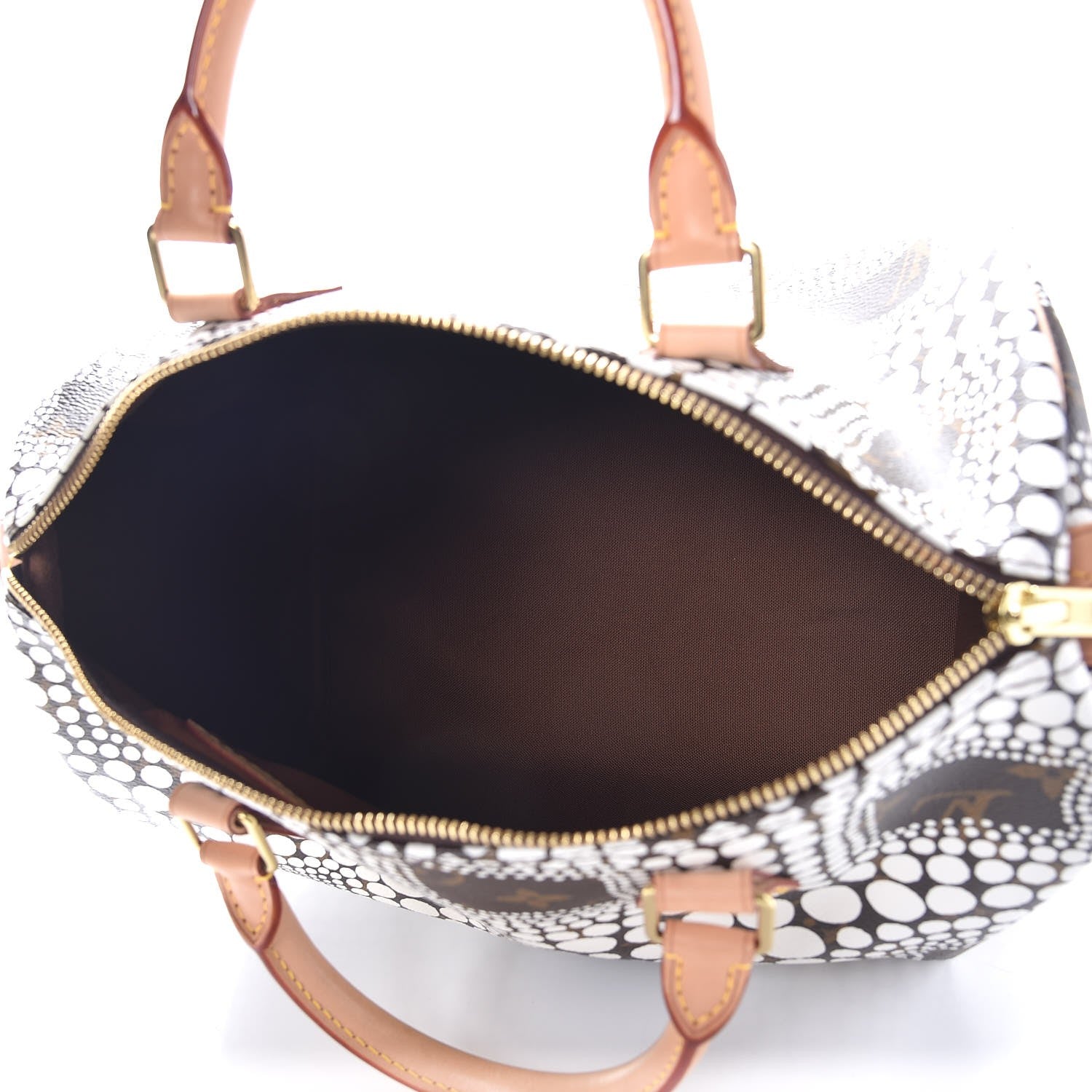 Louis Vuitton Monogram Kusama Town Speedy 30 White 5 of 7
