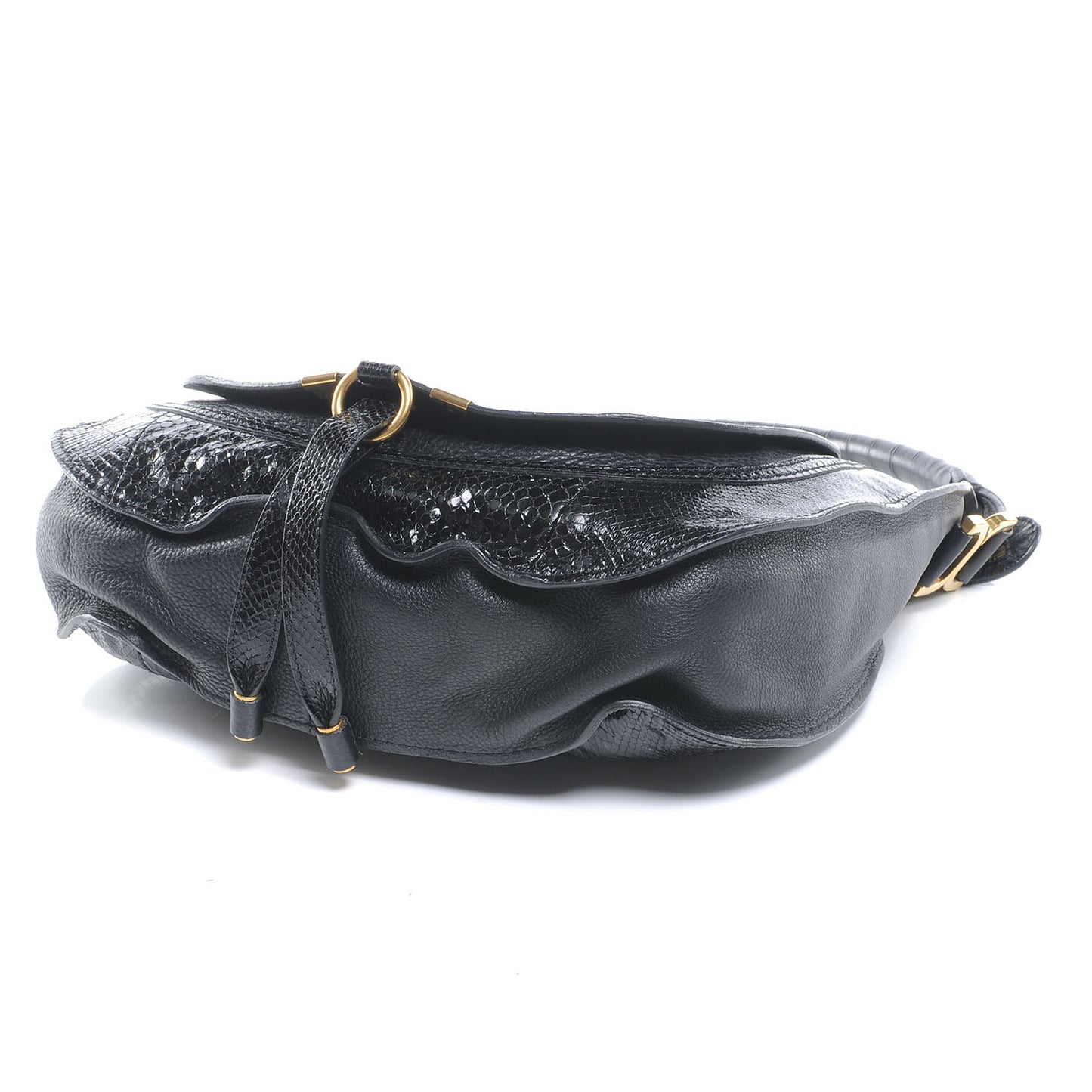 Python Medium Marcie Hobo Black