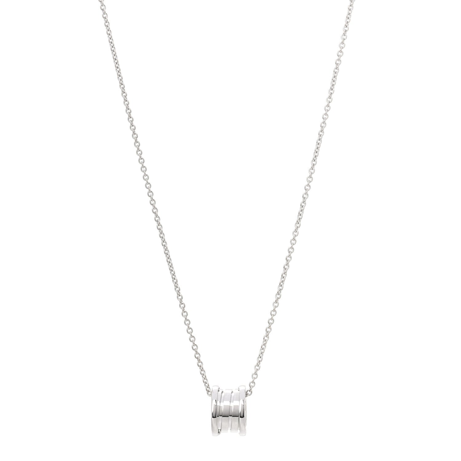 Bulgari 18K White Gold B.Zero1 Pendant Necklace 1 of 7