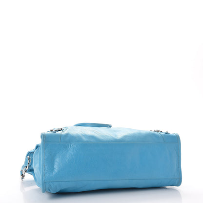 Balenciaga Agneau Classic Silver Hardware City Bleu Azur Clair 5 of 8