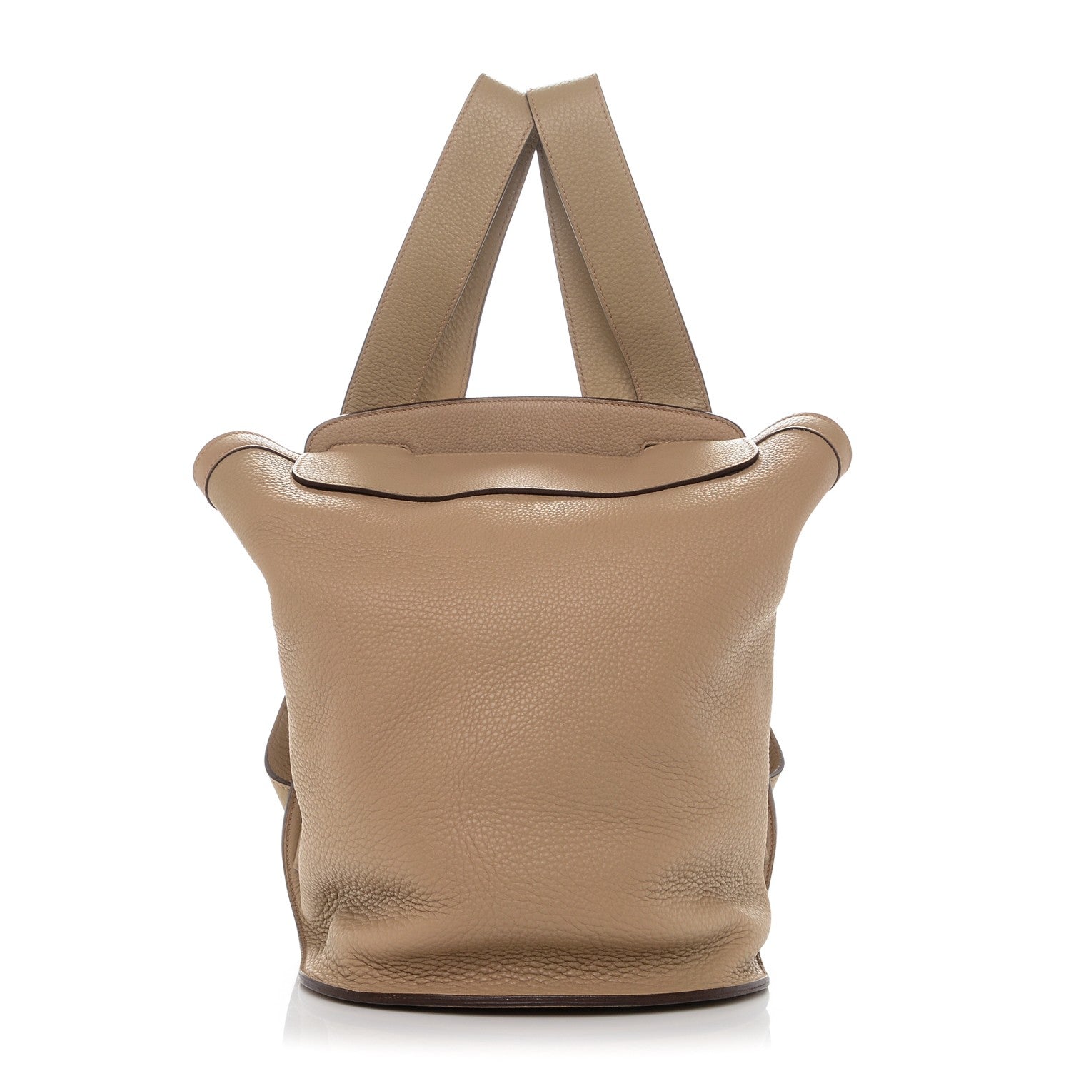 Hermes Clemence Sherpa Backpack Tabac Camel 1 of 7