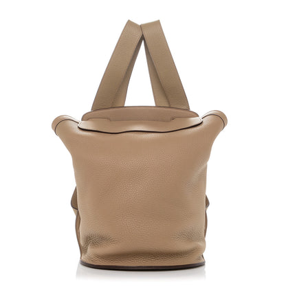 Hermes Clemence Sherpa Backpack Tabac Camel 1 of 7