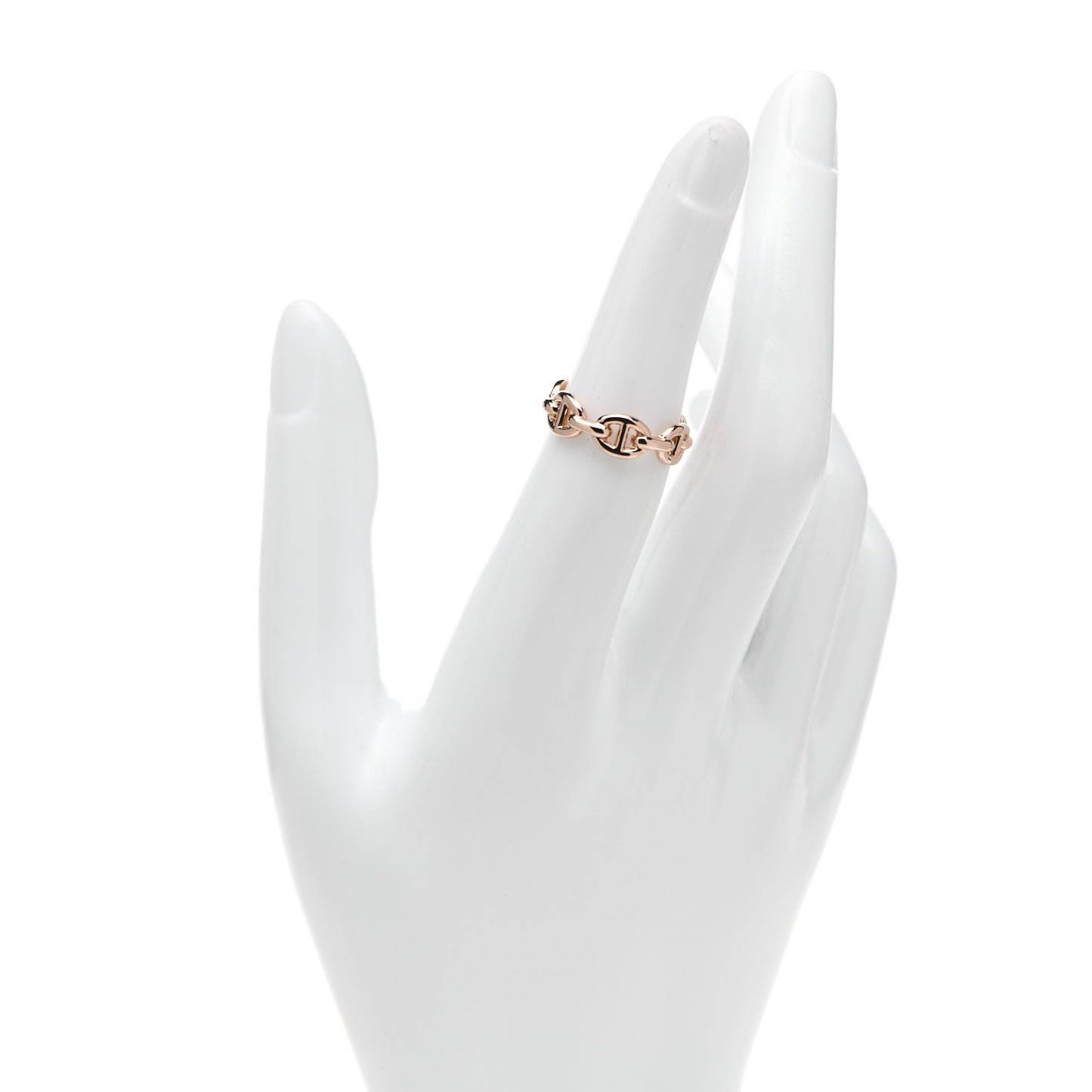 18K Rose Gold PM Chaine D'Ancre Enchainee Ring 51 5.75