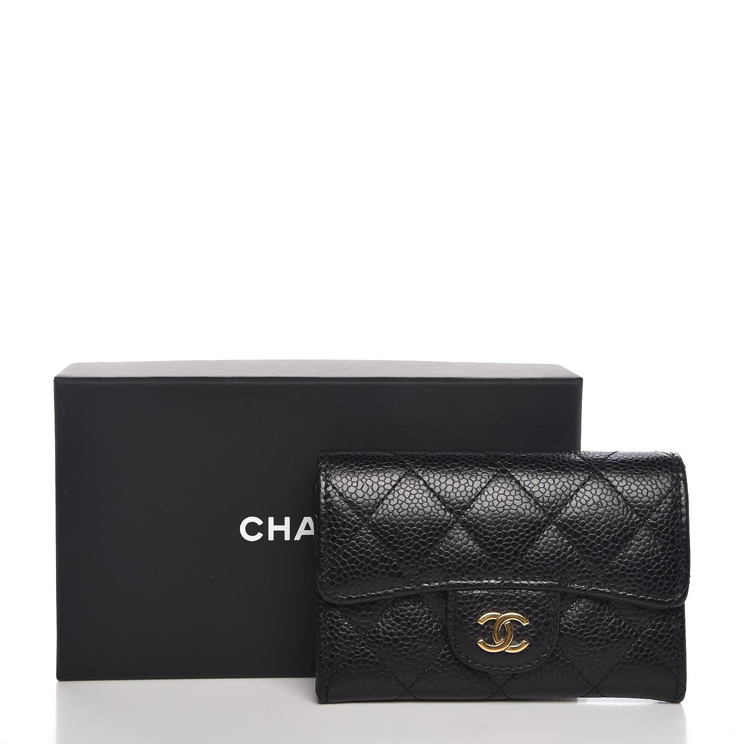 Chanel Caviar Quilted Flap Card Holder Black 9 of 9