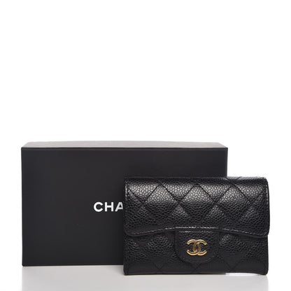 Chanel Caviar Quilted Flap Card Holder Black 9 of 9
