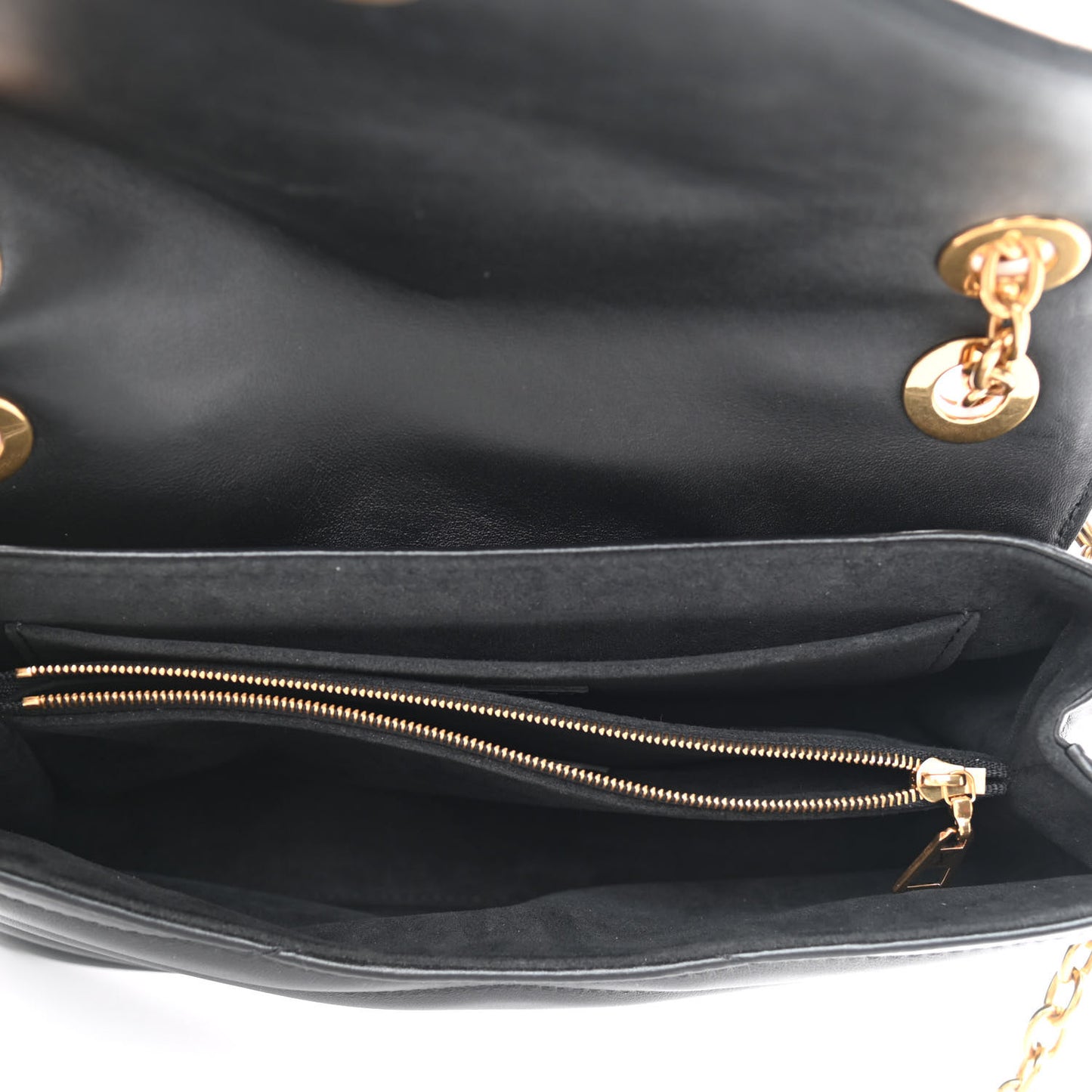 Calfskin LV New Wave Chain Bag Black