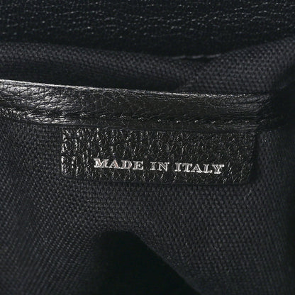 Burberry Goatskin Chain Print Medium Banner Tote Black 6 of 9