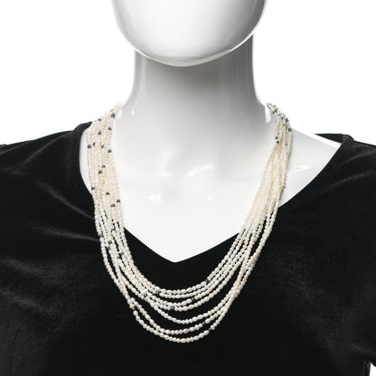 John Hardy Sterling Silver Mother of Pearl Hematite Blue Sapphire Legends Naga Multi Strand Necklace 2 of 7