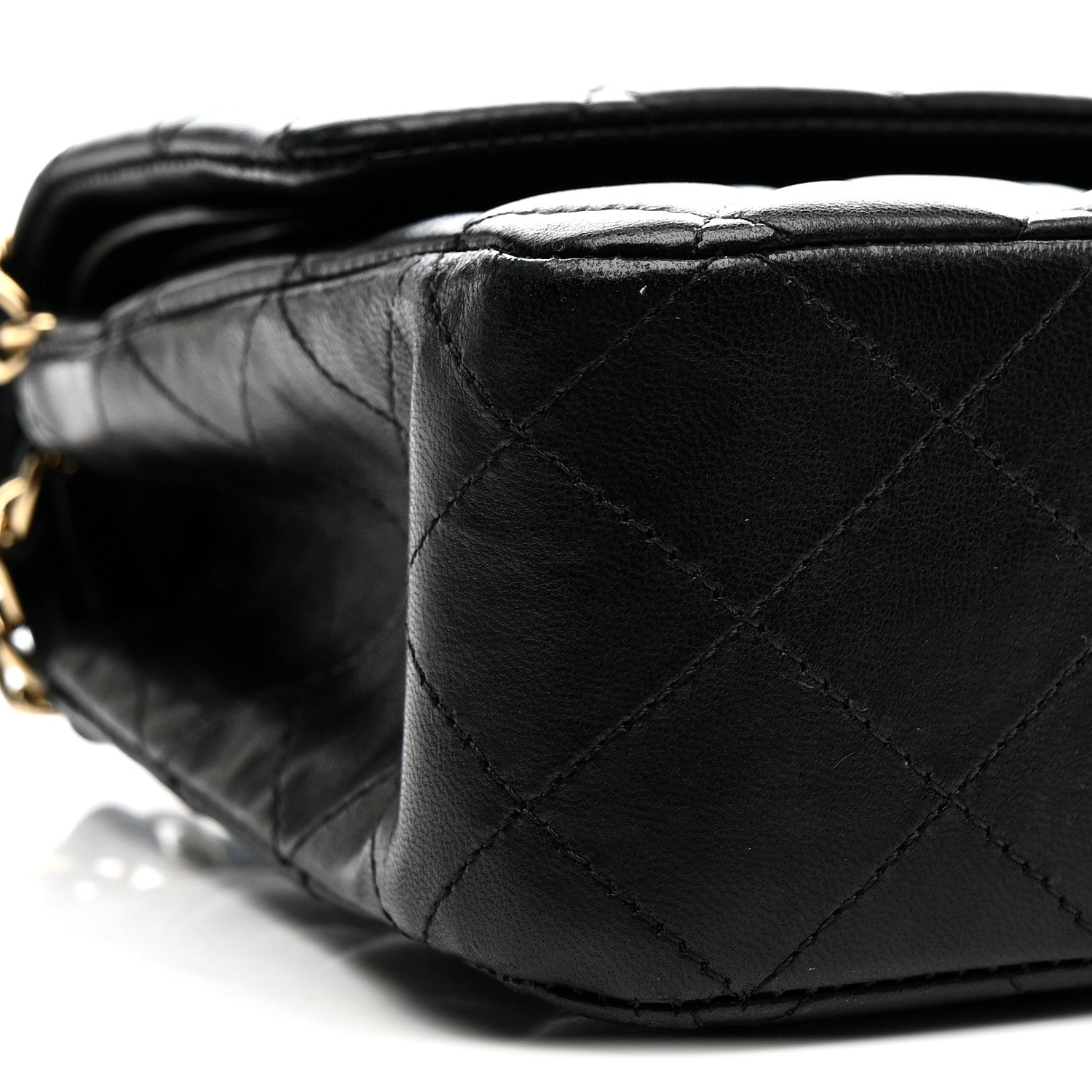 Chanel Lambskin Quilted Medium Double Flap Black 9 of 13