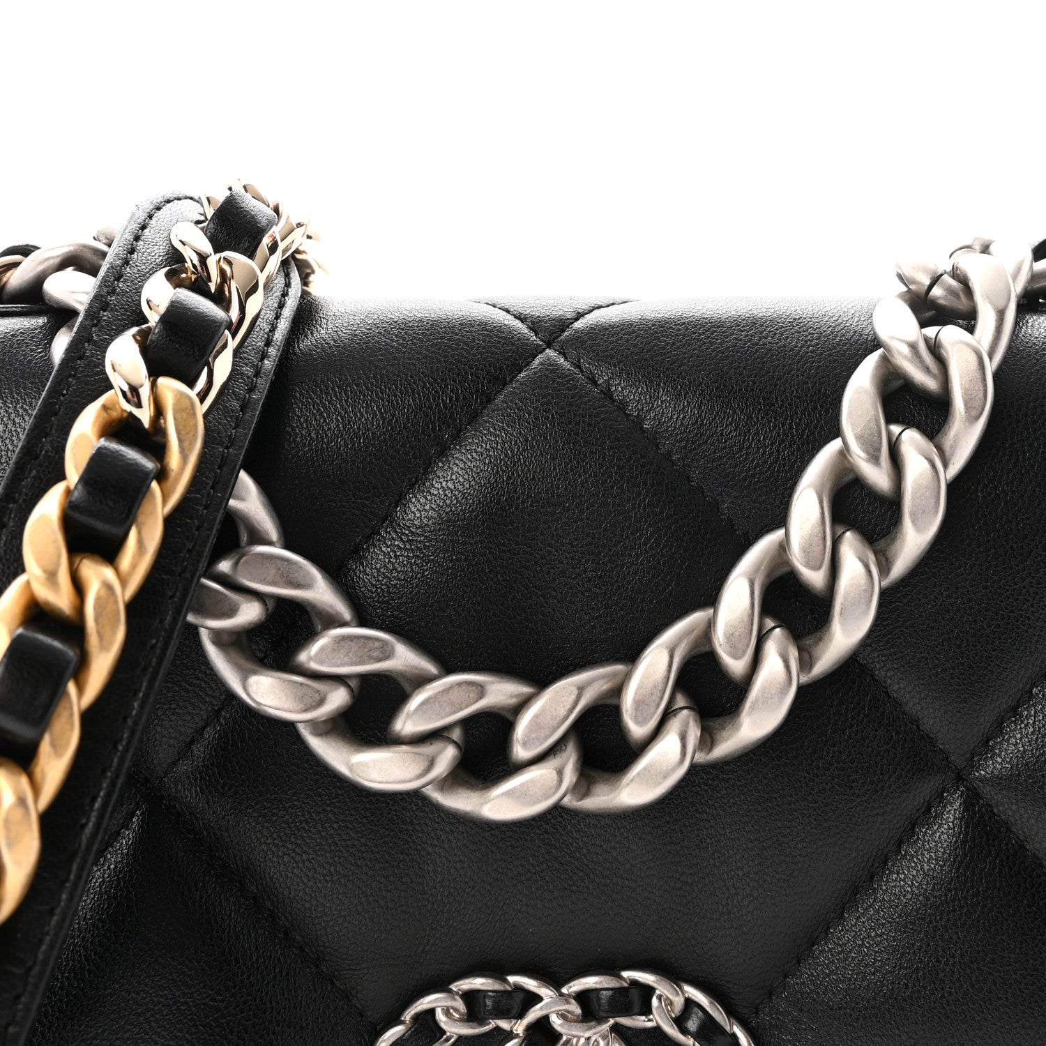 Chanel Lambskin Quilted Medium Chanel 19 Flap Black 8 of 10