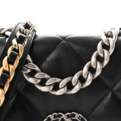 Chanel Lambskin Quilted Medium Chanel 19 Flap Black 8 of 10