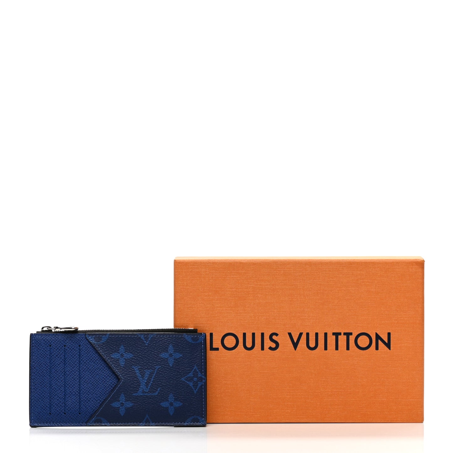 Monogram Taiga Coin Card Holder Cobalt
