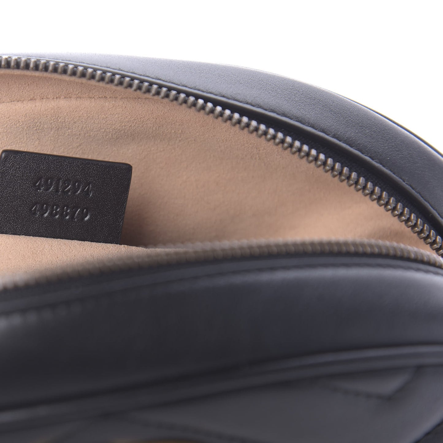 Calfskin Matelasse GG Marmont Belt Bag 75 30 Black