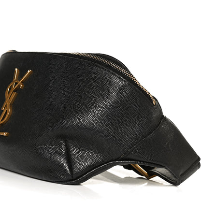 Saint Laurent Grain De Poudre Monogram Belt Bag Black 9 of 11