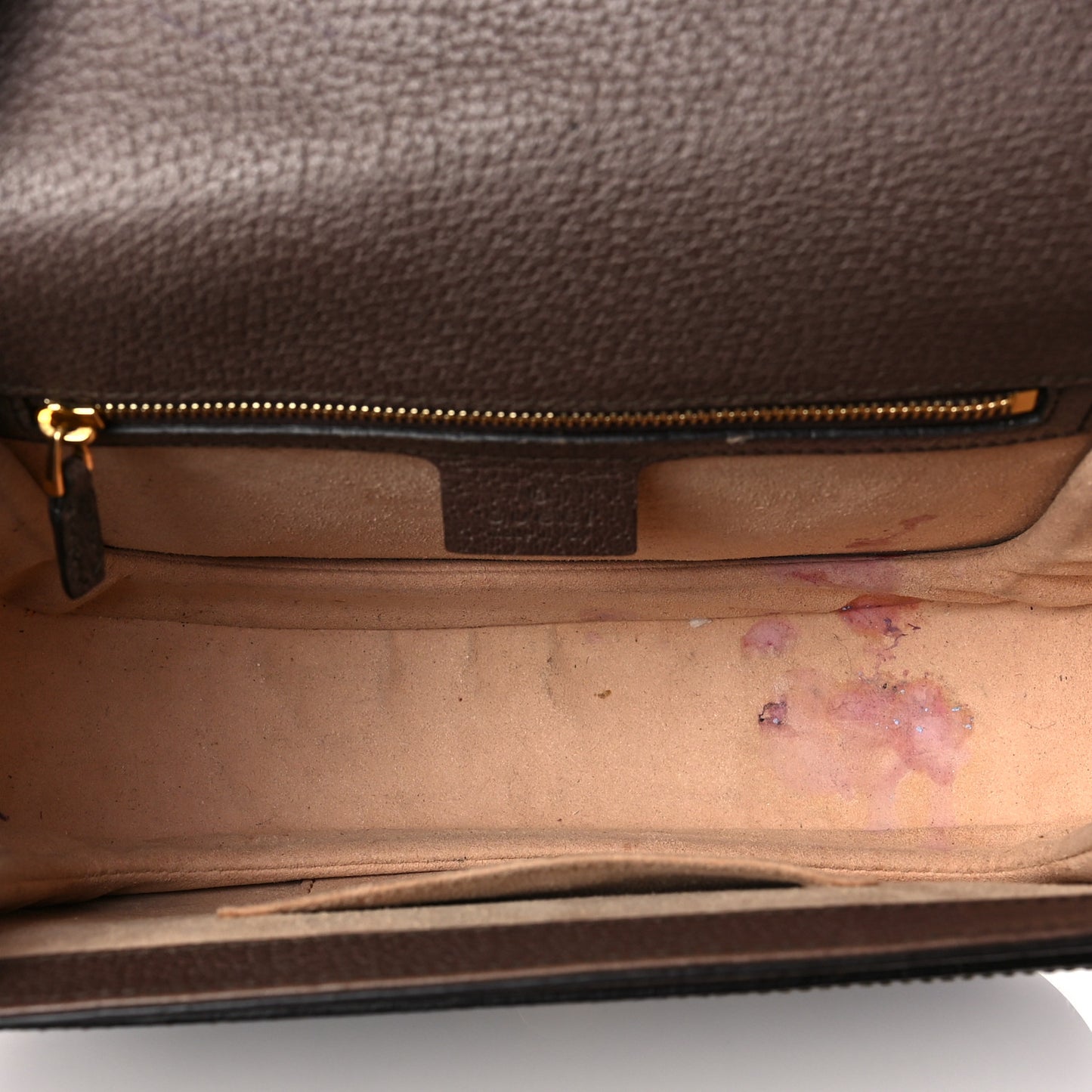 GG Supreme Monogram Web Small Ophidia Flap Messenger Bag Brown