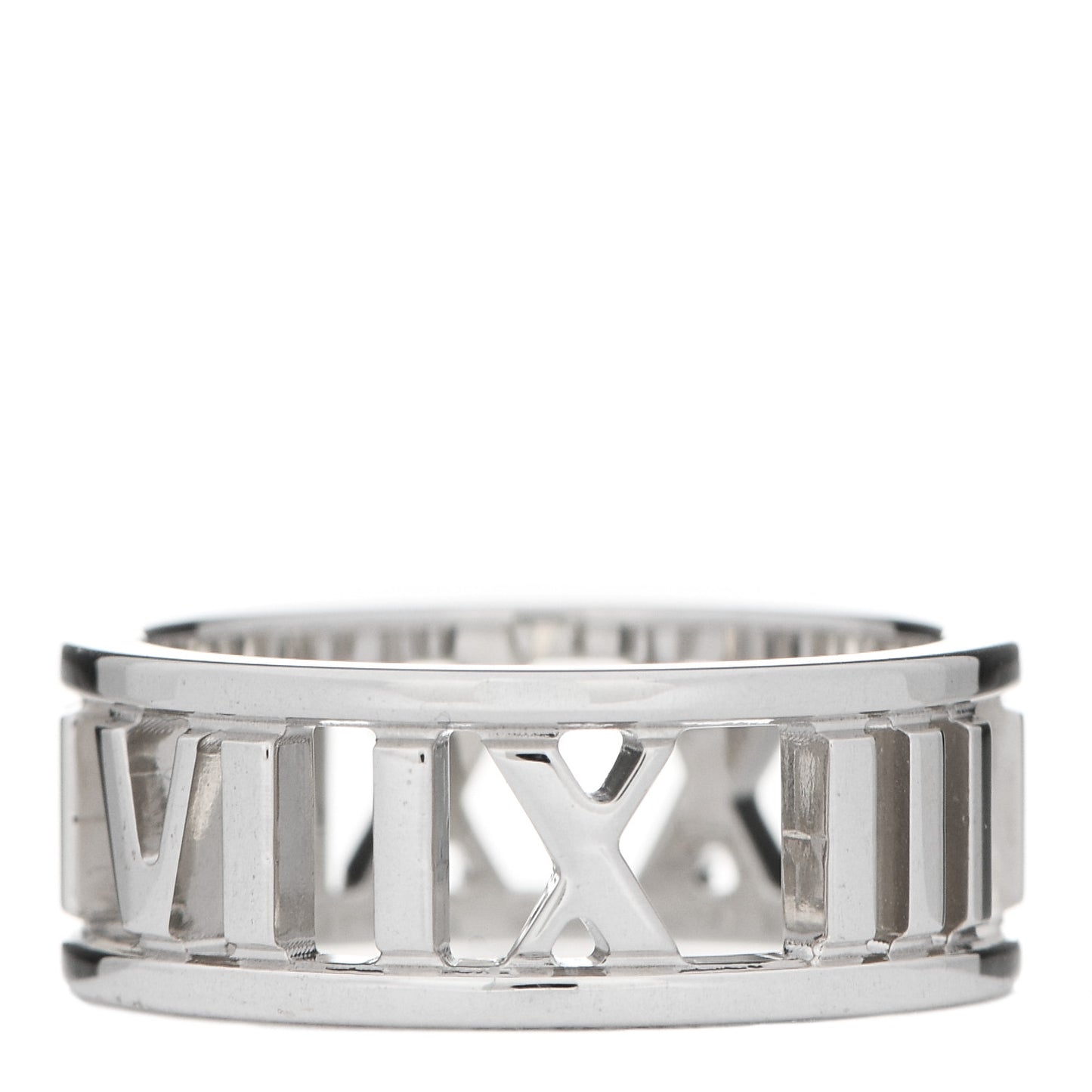 Sterling Silver Wide Atlas Open Ring 48 4.5